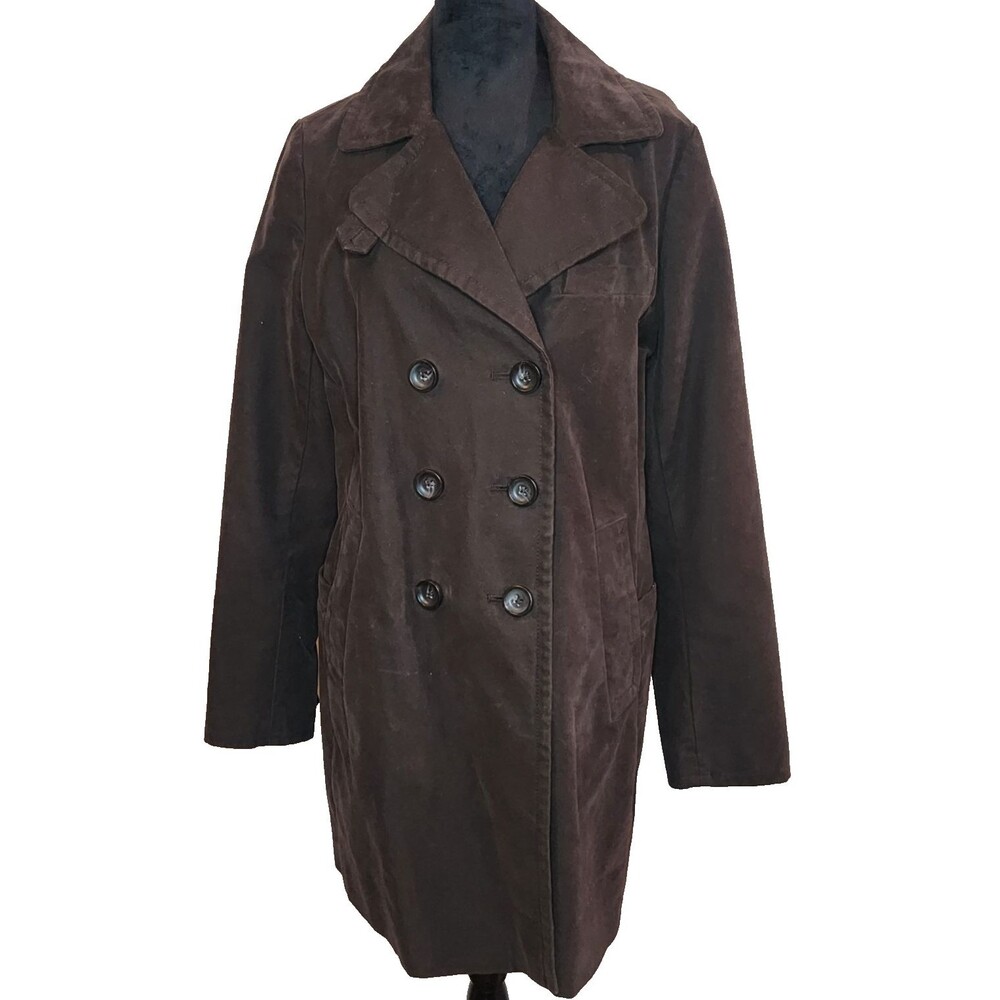 Gap Double Breasted Peaçoat  Brown Womens Size L